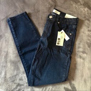 Topshop Leigh Ankle Grazer Moto Jeans